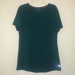 Teal exercise shirt